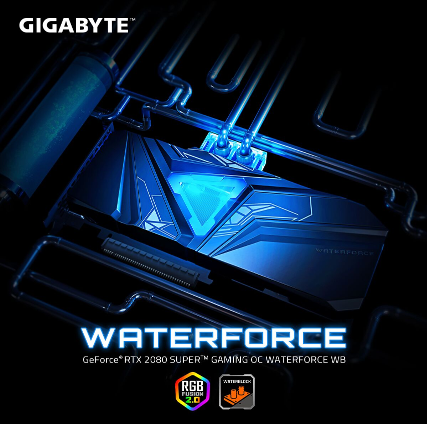 GIGABYTE Unveils GeForce RTX 2080 SUPER GAMING OC WATERFORCE WB 8G