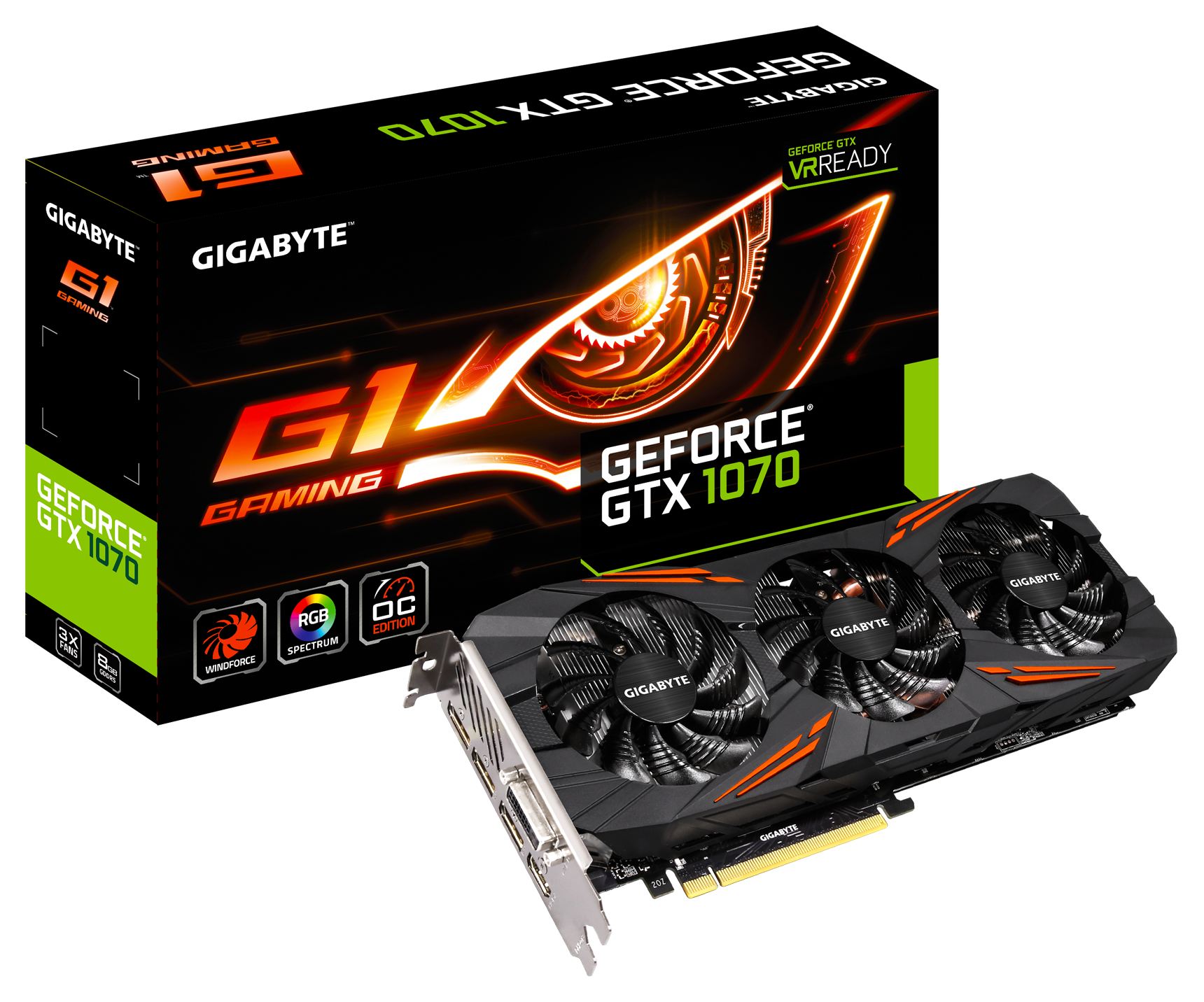 GIGABYTE анонсирует графическую плату GeForce® GTX 1070 семейства G1 GAMING  | Новости - GIGABYTE