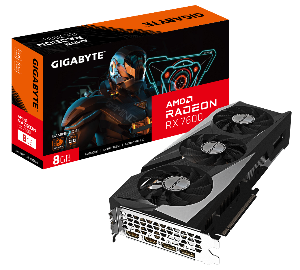 GIGABYTE представляет графическую плату AMD Radeon™ RX 7600